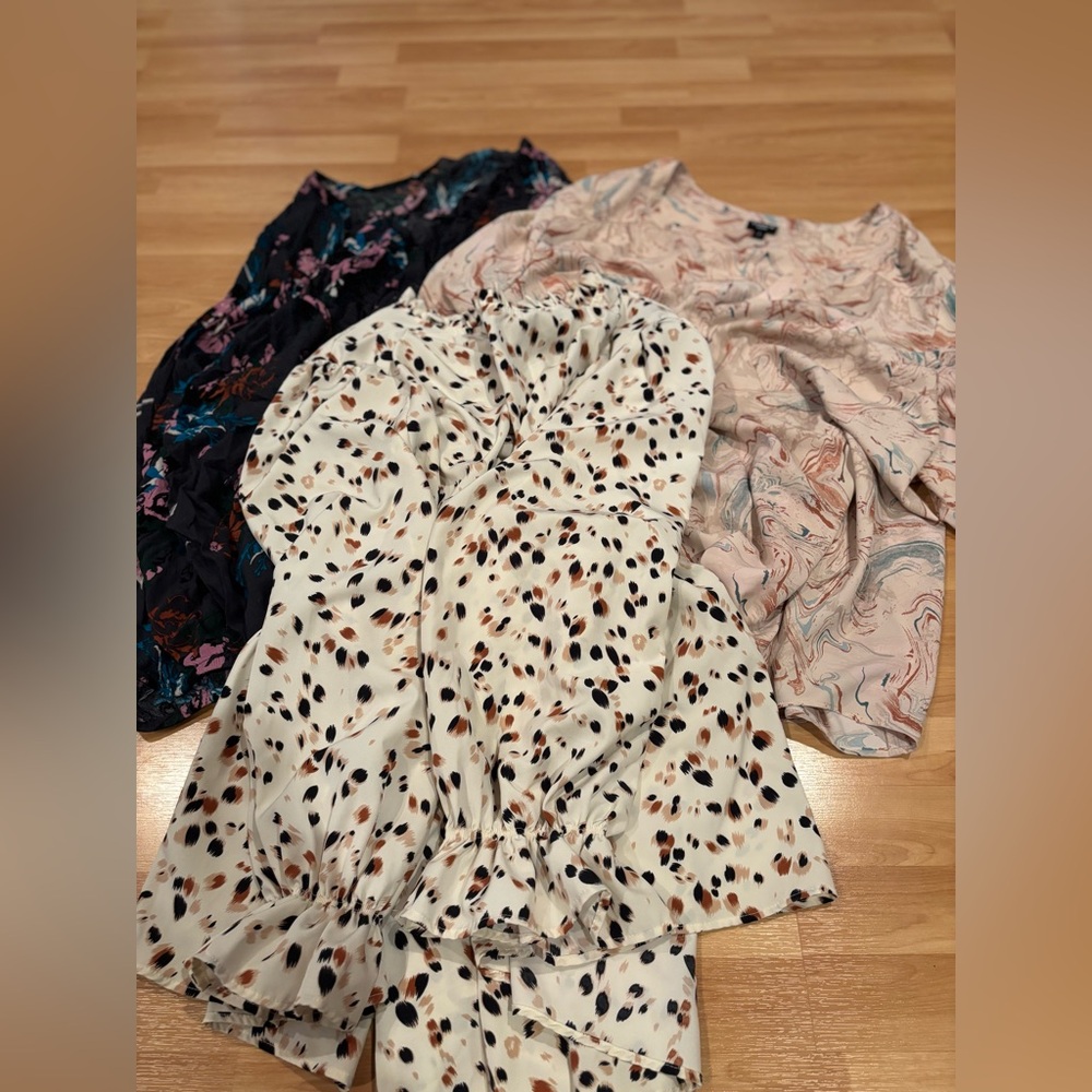 Bundle of 3 plus size Torrid/Shein Printed Tops‎ - Multicolor
